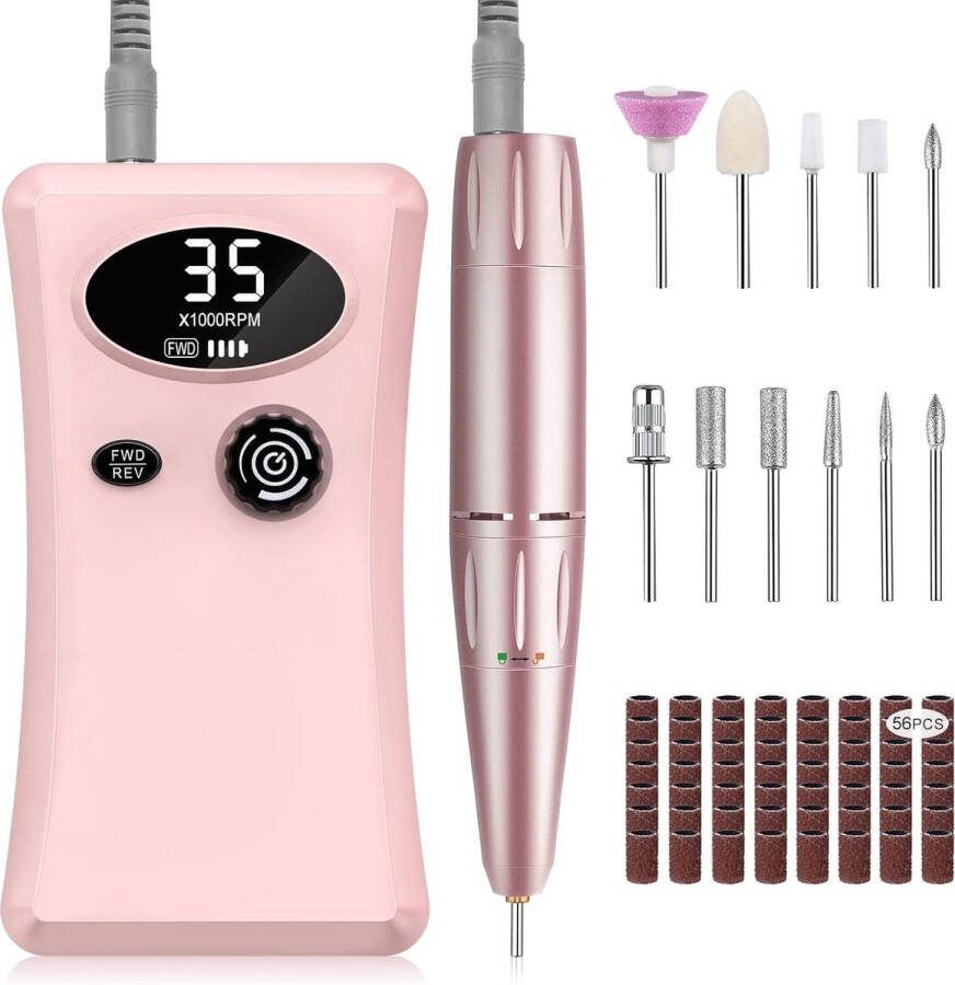 Thuys Nagelfrees set Nagelfrees elektrische Nagelfrees Electrisch Nagelfrees Manicure Pedicure Manicure set Manicureset Pedicureset Pedicure set Nagelfrees Machine Elektrische nagelvijl voor gelnagels Nagelfreesmachine