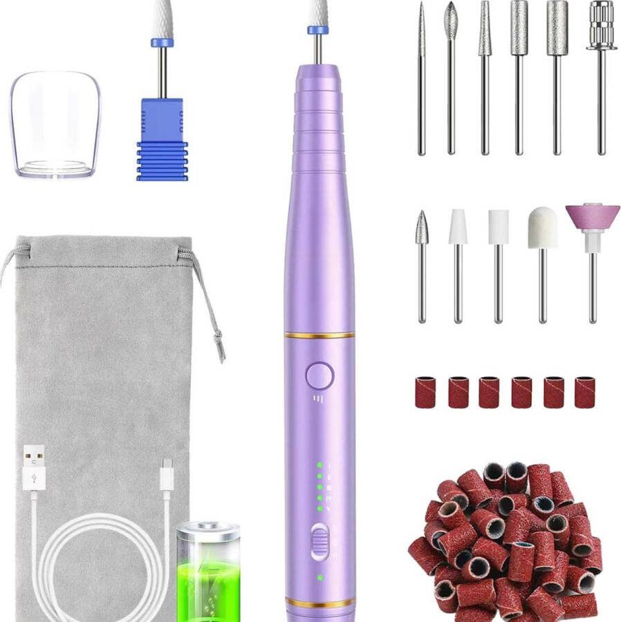 Thuys Nagelfrees set Nagelfrees elektrische Nagelfrees Electrisch Nagelfrees Manicure Pedicure Manicure set Manicureset Pedicureset Pedicure set Nagelfrees Machine Elektrische nagelvijl voor gelnagels Nagelfreesmachine