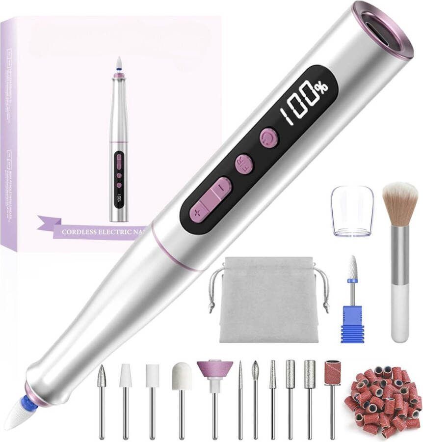 Thuys Nagelfrees set Nagelfrees elektrische Nagelfrees Electrisch Nagelfrees Manicure Pedicure Manicure set Manicureset Pedicureset Pedicure set Nagelfrees Machine Elektrische nagelvijl voor gelnagels Nagelfreesmachine