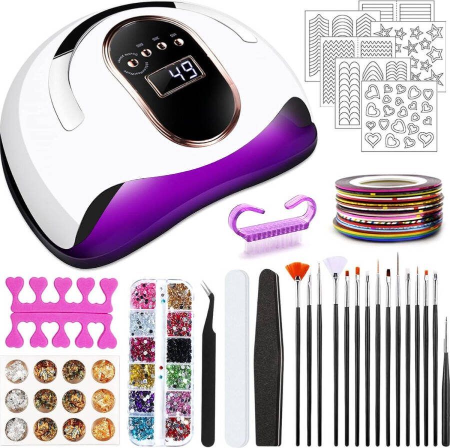 Thuys Nagellamp Nagel lamp Nagellamp LED Nagellamp LED UV Nagellamp voor Gel Nagellak Nagel Lamp Bureau Nageldroger Nageldrogers Nagel Droger Nageldroger voor Gel Nagellak Nageldroger LED