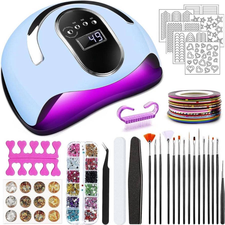 Thuys Nagellamp Nagel lamp Nagellamp LED Nagellamp LED UV Nagellamp voor Gel Nagellak Nagel Lamp Bureau Nageldroger Nageldrogers Nagel Droger Nageldroger voor Gel Nagellak Nageldroger LED