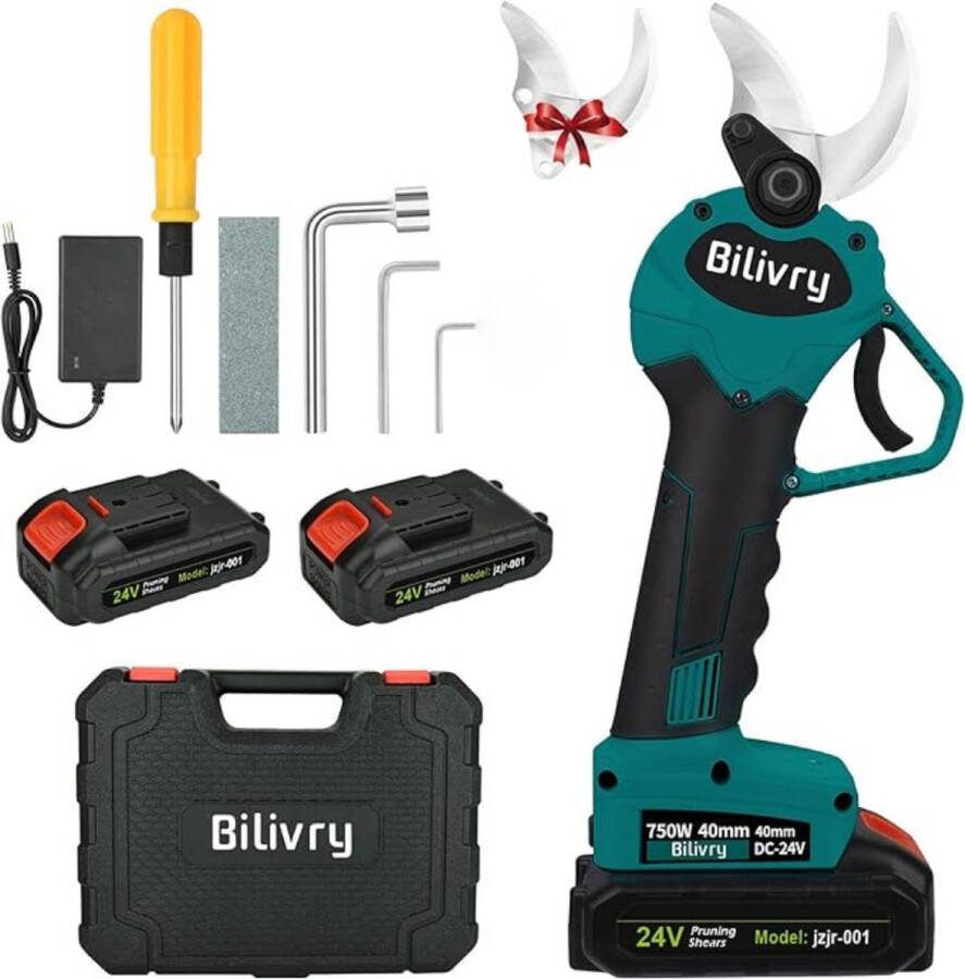 Thuys Professionele Snoeischaar met Accu – Takkenschaar – 6000mAh – Inclusief Draagtas – Oplaadbaar – Hoogste Kwaliteit 750W – Groen