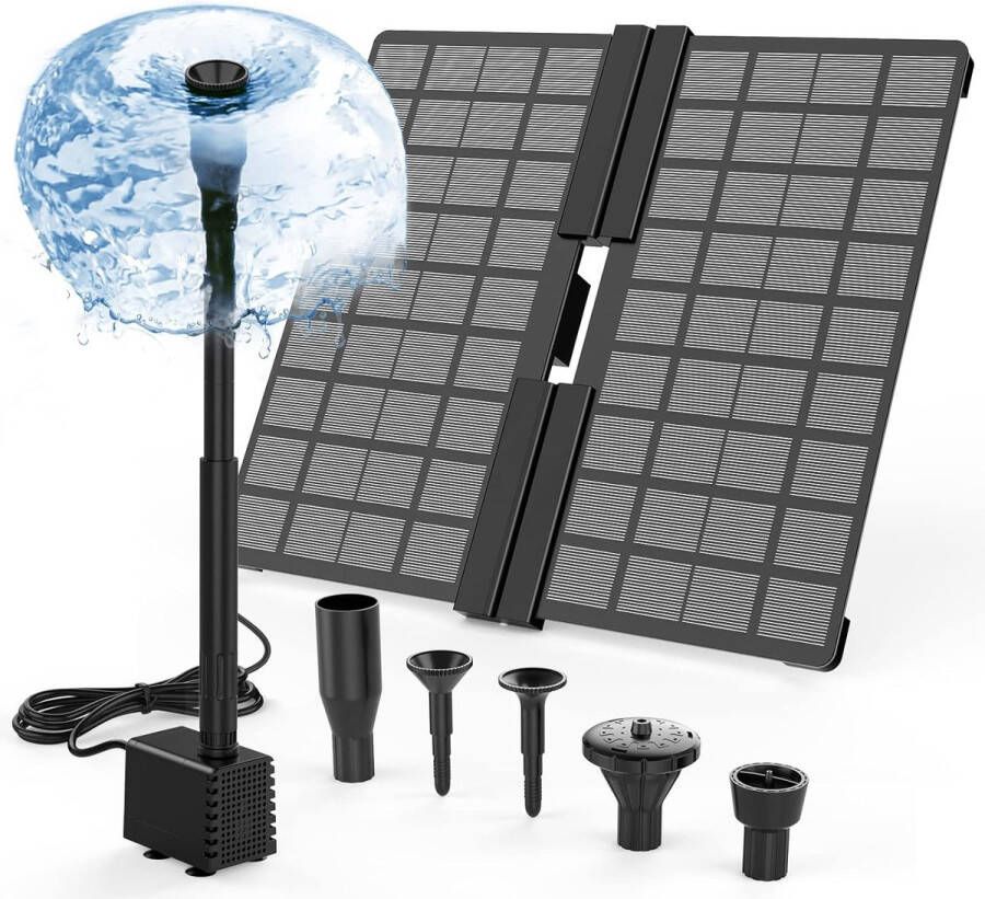 Thuys Solarfontein Solar fontein zonne energie Vijverpomp Vijver pomp Solar fontein op zonne energie