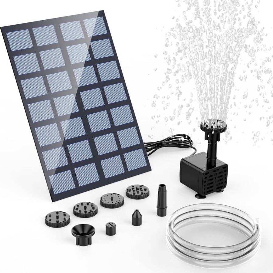 Thuys Solarfontein Solar fontein zonne energie Vijverpomp Vijver pomp Solar fontein op zonne energie