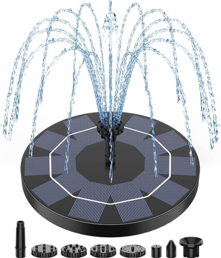 Thuys Solarfontein Solar fontein zonne energie Vijverpomp Vijver pomp Solar fontein op zonne energie