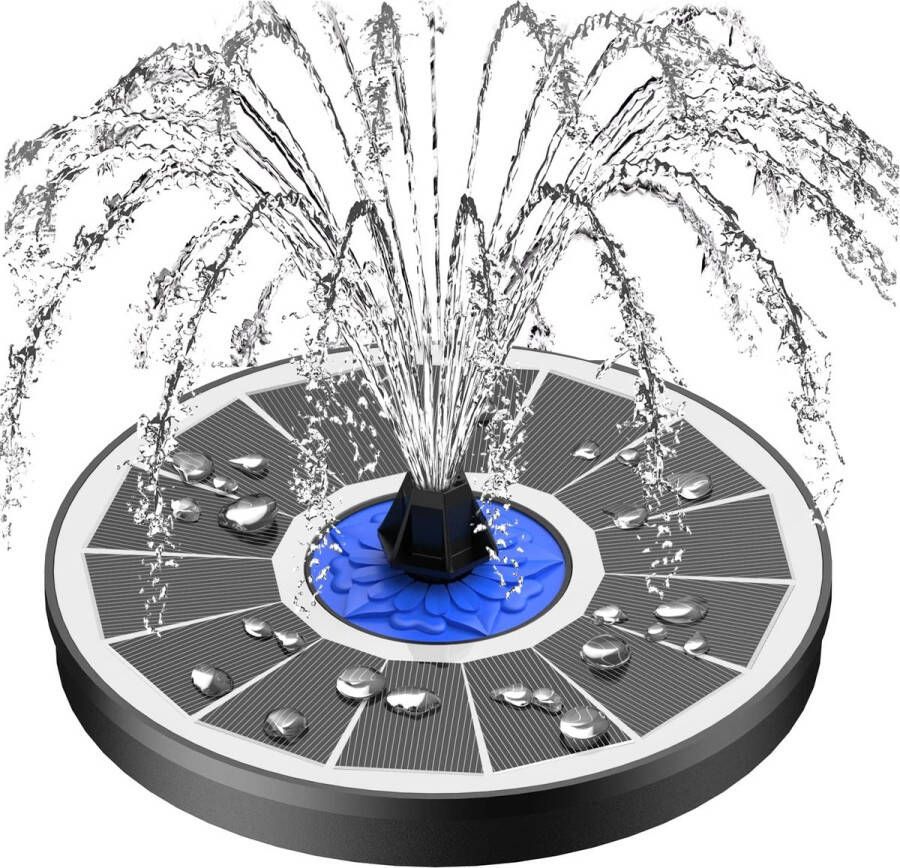 Thuys Solarfontein Solar fontein zonne energie Vijverpomp Vijver pomp Solar fontein op zonne energie