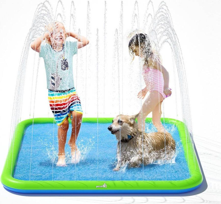Thuys Sproeiermat Sproeier mat Sproeier mat kids Sprinklermat Sprinkler mat Waterspeelmat Waterspeelgoed kids Waterspeelgoed kinderen Waterspeelmat kids Waterspeelmat hond Waterspeelmat met Watersproeier