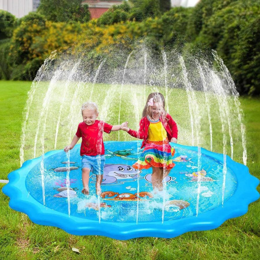Thuys Sproeiermat Sproeier mat Sproeier mat kids Sprinklermat Sprinkler mat Waterspeelmat Waterspeelgoed kids Waterspeelgoed kinderen Waterspeelmat kids Waterspeelmat hond Waterspeelmat met Watersproeier
