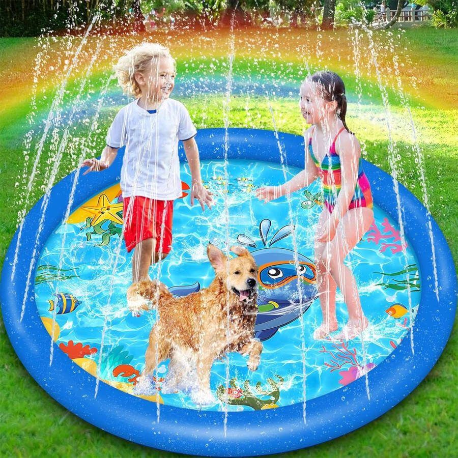 Thuys Sproeiermat Sproeier mat Sproeier mat kids Sprinklermat Sprinkler mat Waterspeelmat Waterspeelgoed kids Waterspeelgoed kinderen Waterspeelmat kids Waterspeelmat hond Waterspeelmat met Watersproeier