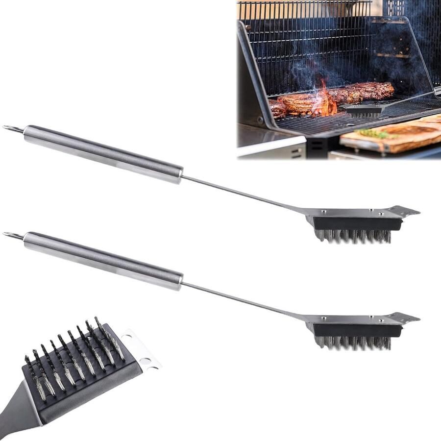 Thuys BBQ Borstel en Schraper BBQ Borstel BBQ Schraper BBQ schoonmaak BBQ Accesoires BBQ Gereedschap BBQ Reiniger BBQ Schoonmaak Borstel BBQ Schoonmaak Set Barbecue Reiniger Barbecue Borstel