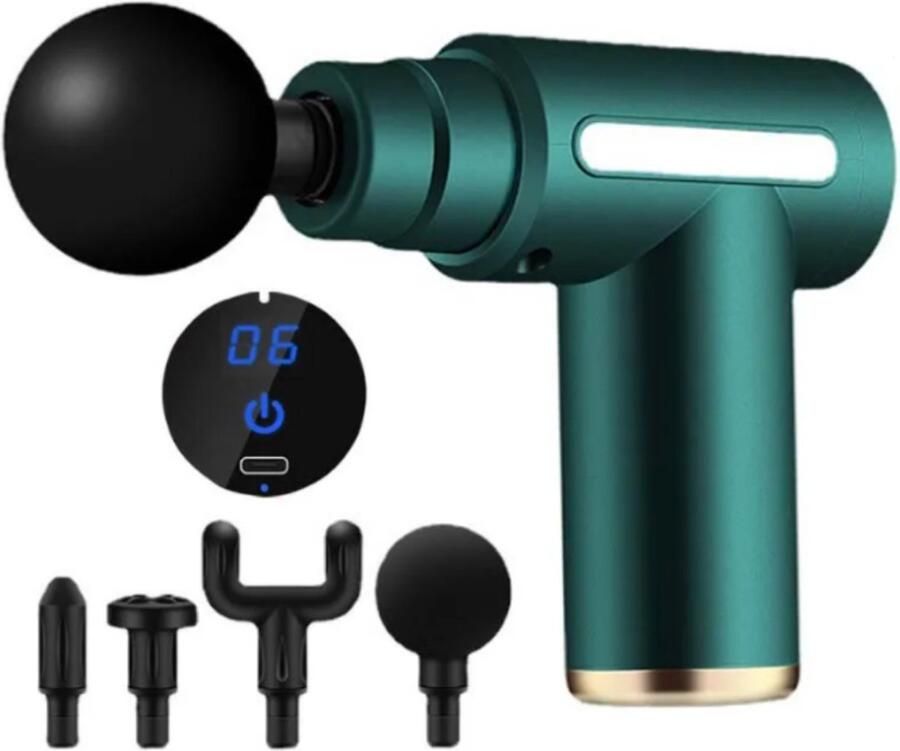 Thuys Fascia Massage Gun – Draadloos Massage Pistool – Opzetstukken – Mini – Lichtgewicht Spier Ontspanning – Professioneel Massage Apparatuur – Verlichting van Pijn en Ongemak – Gericht op Nek en Cervicale Wervelkolom