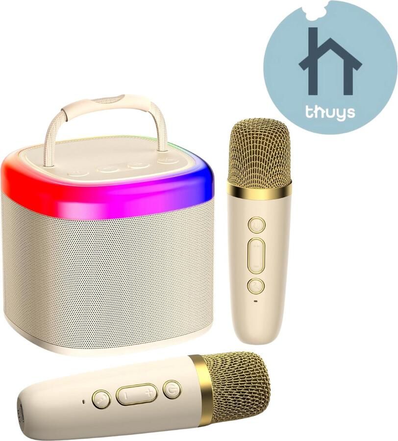 Thuys Karaoke Set Voor Volwassenen Karaoke Set Met 2 Microfoons Karaoke Set Voor Tv Karaoke Set Met Draadloze Microfoons Geavanceerde Kwaliteit
