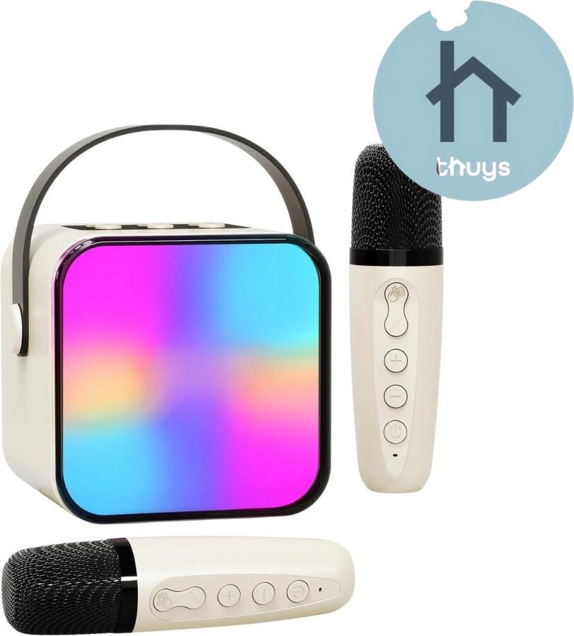 Thuys Karaoke Set Voor Volwassenen Karaoke Set Met 2 Microfoons Karaoke Set Voor Tv Karaoke Set Met Draadloze Microfoons Geavanceerde Kwaliteit