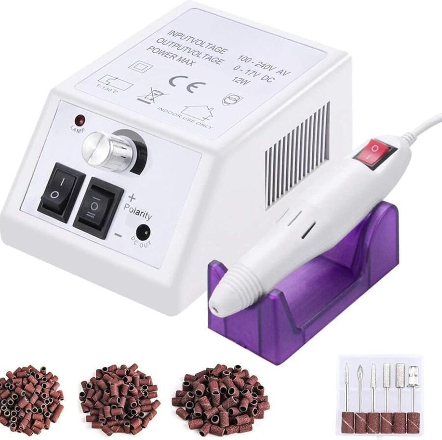 Thuys Nagelfrees set Nagelfrees elektrische Nagelfrees Electrisch Nagelfrees Manicure Pedicure Manicure set Manicureset Pedicureset Pedicure set Nagelfrees Machine Elektrische nagelvijl voor gelnagels Nagelfreesmachine