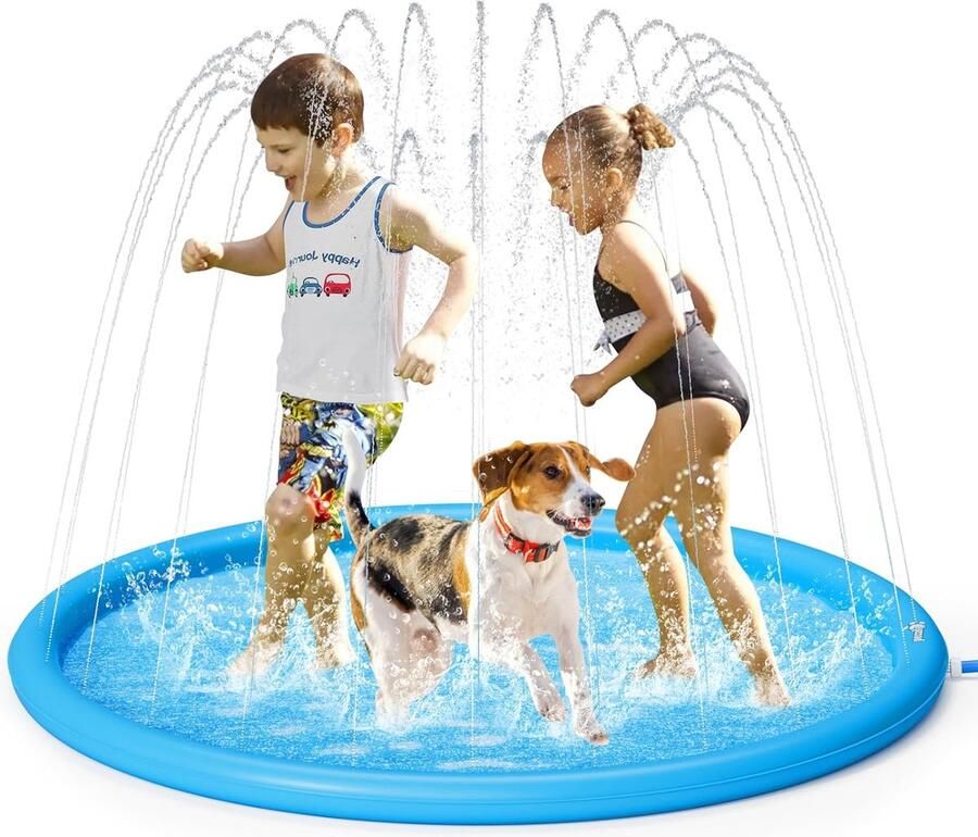 Thuys Sproeiermat Sproeier mat Sproeier mat kids Sprinklermat Sprinkler mat Waterspeelmat Waterspeelgoed kids Waterspeelgoed kinderen Waterspeelmat kids Waterspeelmat hond Waterspeelmat met Watersproeier