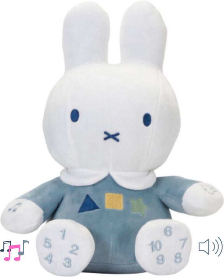 Tiamo Collection Nijntje Blauw Interactieve Knuffel Sprekend 36 cm