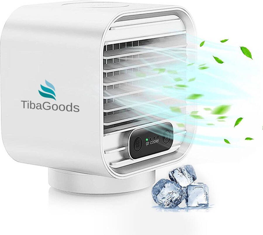 Merkloos Draagbare mobiele luchtbevochtiger Aircooler Ventilator Inclusief Luchtbevochtiger 150 ML