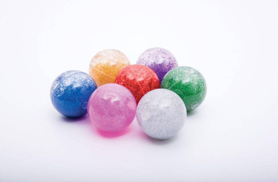TickIT Sensorische Regenboog Glitter Ballen Set van 7