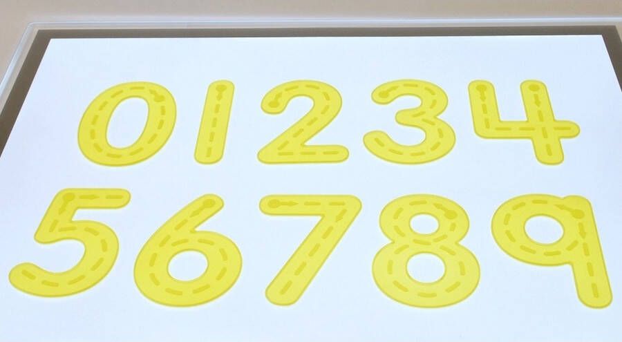 TickiT SILISHAPES TRACE NUMBERS YELLOW