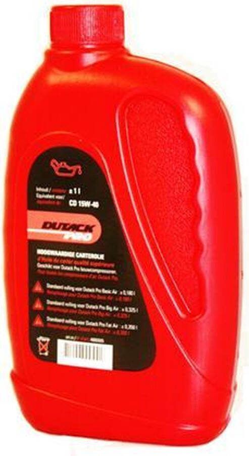 Tieman Olie voor compressor 1 l flacon T+T 4880005