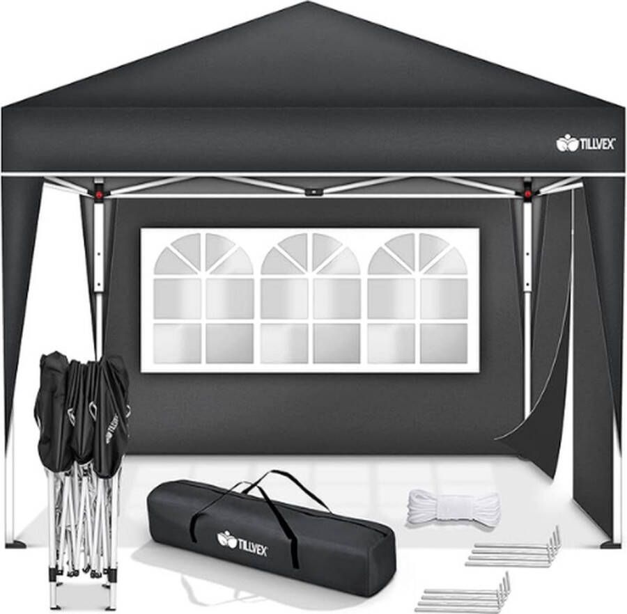 Tillvex Partytent Opvouwbaar Party Tent Feesttent Paviljoen Partytent 3x6 Partytent Waterdicht Partytenten Met Zijwanden Partytent Opvouwbaar Met Zijwanden