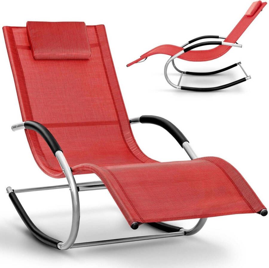 Tillvex schommelstoel rood-tuin ligstoel- relax ligstoel- ligstoel schommel- ligstoel camping
