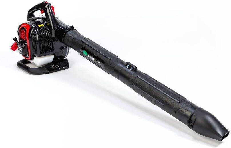 Timberpro – 3in1 – Bladblazer Benzine Zuig en versnipperfunctie 26cc Blaassnelheid 225 km u Opvangzak 45 l