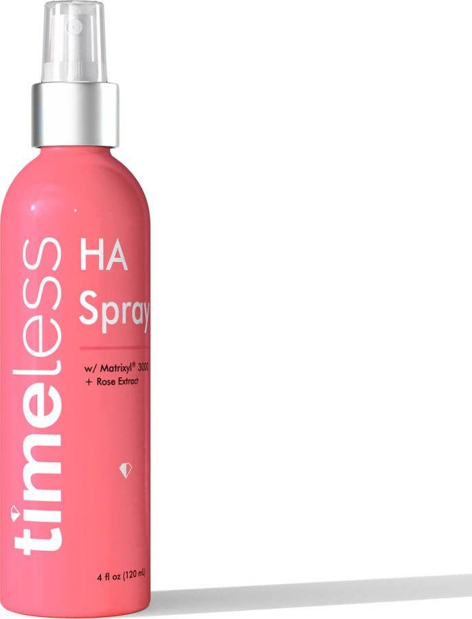 Timeless Face Mist Spray Gezichtsspray – Body Spray Hydrating Mist – Gezichtsspray met Matrixyl 3000 verzachtende verfrissende gezichts- en lichaamsspray gezichtsspray Rose – Face Mist met hyaluronzuur – 120 ml
