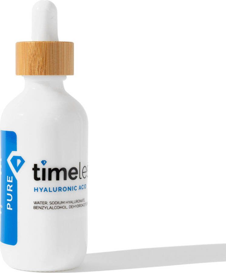 Timeless Serum Hyaluronzuur 100% Pure Hyaluron Serum Anti-Age Gezichts Serum Ouder wordende huid Gezichtsserum Met hyaluronzuur – Skin Care Hyaluron Serum – Hydraterend serum – Stralende huid – Stevige huid – Vegan – 60 ml