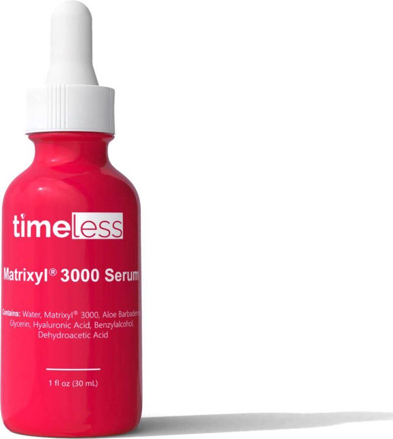 Timeless Serum Peptide Serum Gezichtsserum – Anti Aging Serum – Huidserum Matrixyl 3000 Serum Skin Care – Huidverzorging Matrixyl 3000 Serum met Hyaluronic Acid 30ml