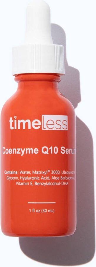 Timeless Serum – Q10 Huidverzorging – Anti Aging serum Q10 Serum Face Serum with Coenzyme Q10 Skin Care Q10 Serum met Hyaluronzuur 30ml