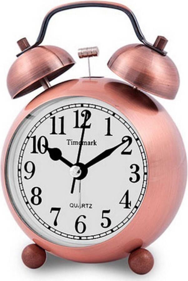 Timemark Analoge alarmklok Gouden (9 x 13 5 x 5 cm)