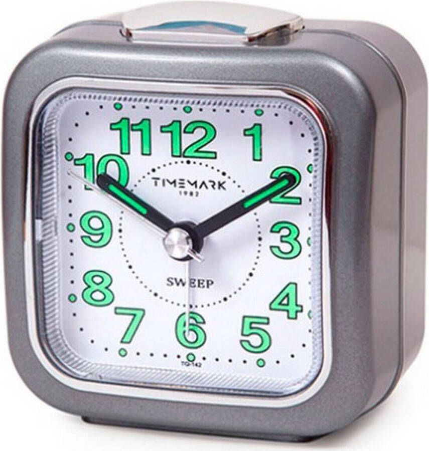 Timemark Analoge alarmklok Grijs (7.5 x 8 x 4.5 cm)