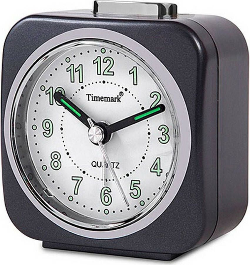 Timemark Analoge alarmklok Grijs (9 x 8 x 5 cm)