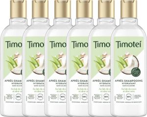 Timotei Hydraterende Conditioner voor Normaal tot Droog haar Coco & Aloë Vera Siliconenvrij 6 x 300 ml Voordeelverpakking