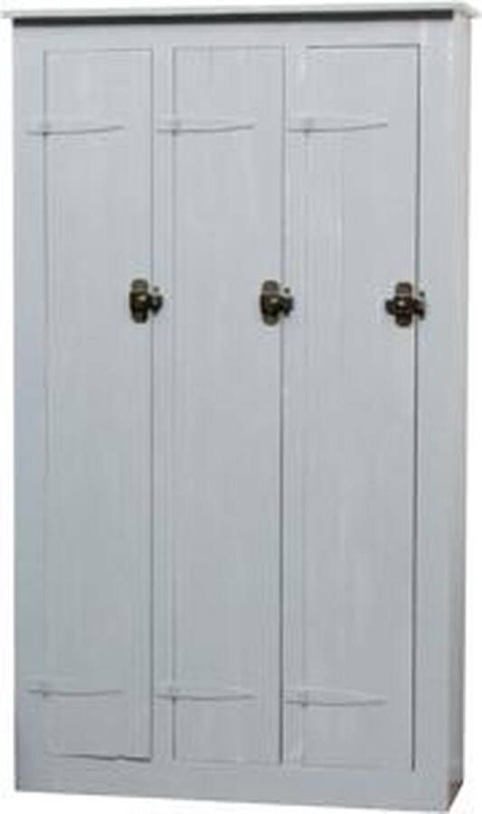 Timzowood Living Lockerkast middel 3 deurs grijs doorg.