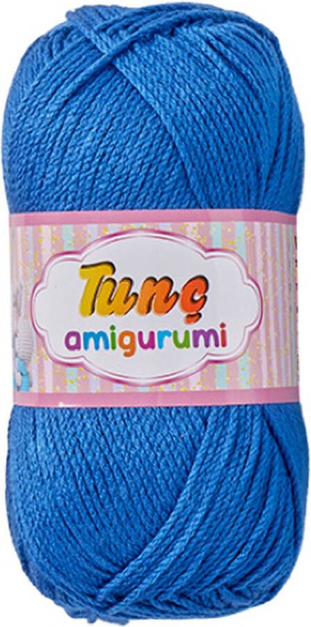 Tinc amigurumi 5 bollen helder blauw 100grams bollen haakgaren acryl garen voor pendikte 4 a 5mm (nr 233)