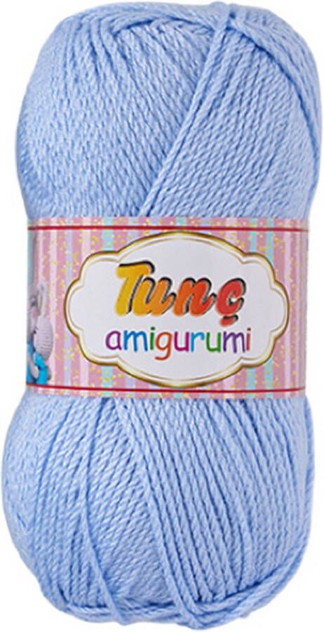 Tinc amigurumi 5 bollen licht blauw 100grams bollen haakgaren acryl garen voor pendikte 4 a 5mm (nr 2697)