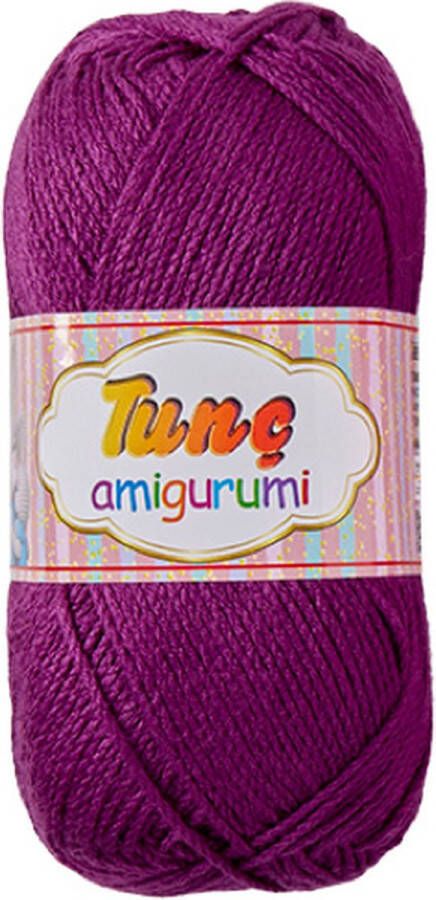 Tinc amigurumi 5 bollen plume paars 100grams bollen haakgaren acryl garen voor pendikte 4 a 5mm (nr 026)