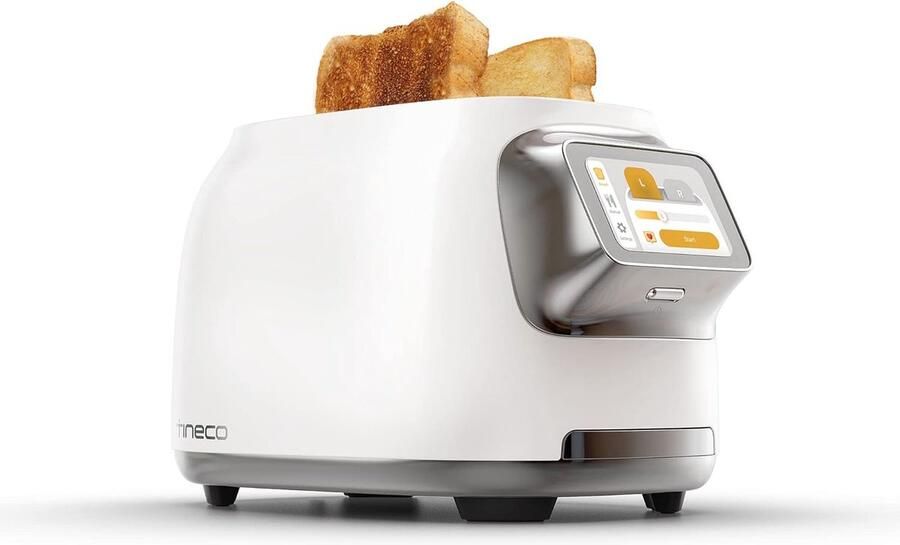 Tineco Toasty One broodrooster LCD touchscreen individueel roosteren 2 sneden RVS wit