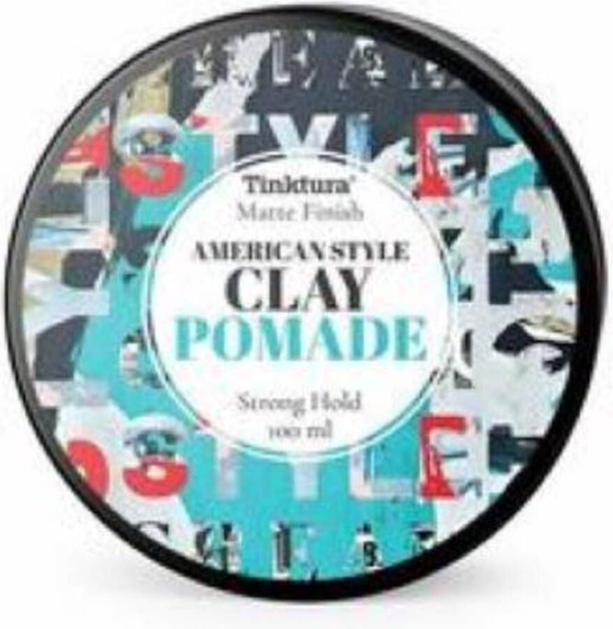 Tinktura Clay Pomade Sterk Pomade Crème gel Styling gel Strong hold Waterbasis Natuurlijk