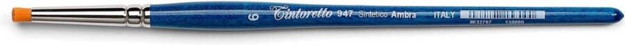 Tintoretto Amber Synthetisch Penseel Rond Schuin 2