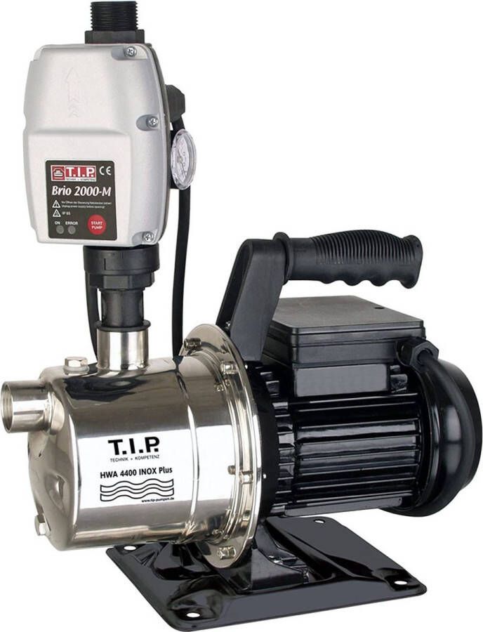 T.I.P. HWA 4400 INOX Plus Hydrofoorpomp Tuinpomp Droogloopbeveiliging 4250l h 900W RVS