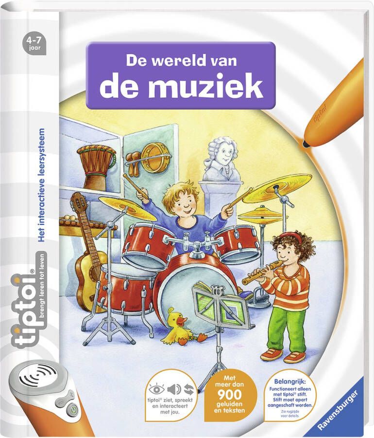 Tiptoi boek De wereld van de muziek Ravensburger Leersysteem