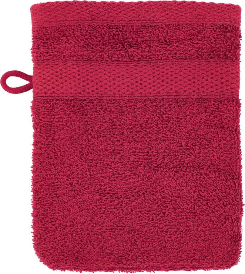 Tiseco Washandjes 15x21cm Persian Red Rood Hotelkwaliteit Multipack 10 stuks