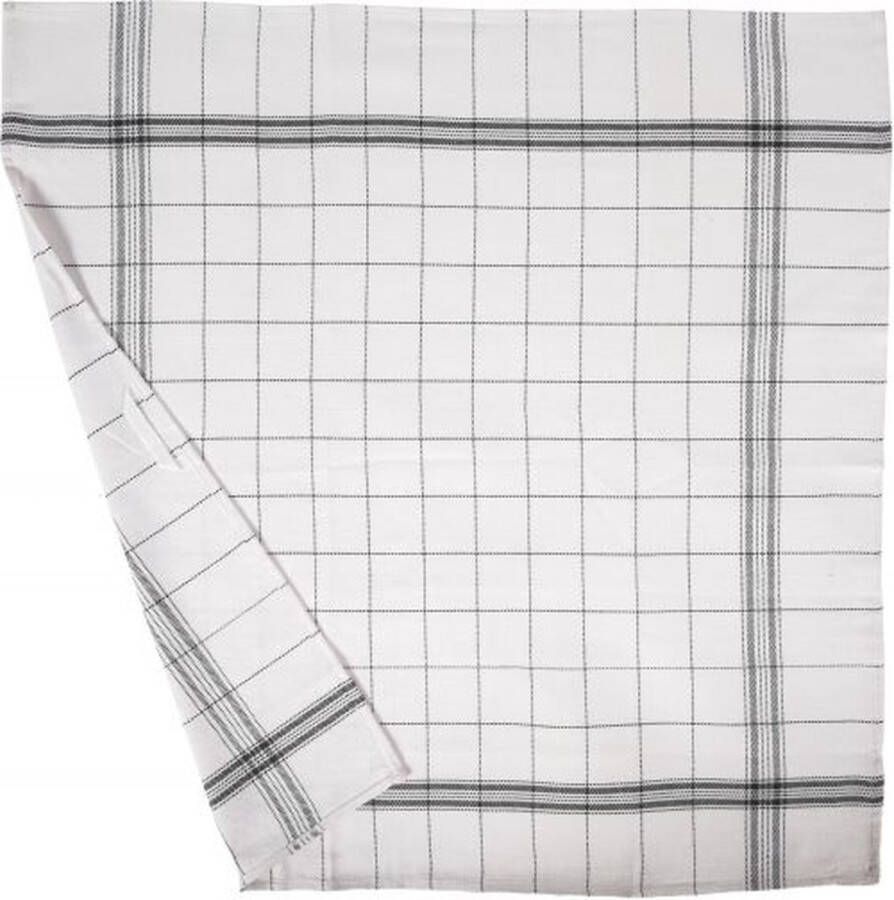 Tiseco Keukenhanddoek PRO CHEF SET 10 HORECA 68x68 cm zwart