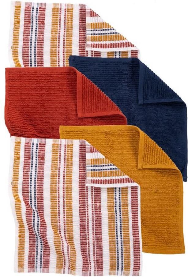 Tiseco Home Studio Vaatdoek BONO SET 10 100% katoen ultra-absorberend sneldrogend- duurzaam materiaal 35x40 cm veelkleurig