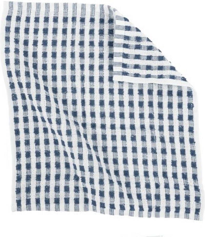 Tiseco Home Studio Vaatdoek OMAN SET 12 100% katoen badstof ultra-absorberend sneldrogend duurzaam materiaal 32x35 cm Bluestone