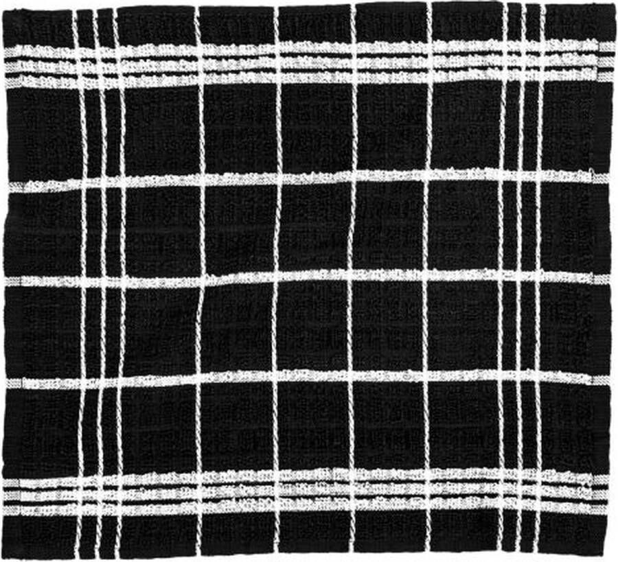 Tiseco Home Studio Vaatdoek OMAN SET 12 100% katoen badstof ultra-absorberend sneldrogend duurzaam materiaal 32x35 cm Zwart