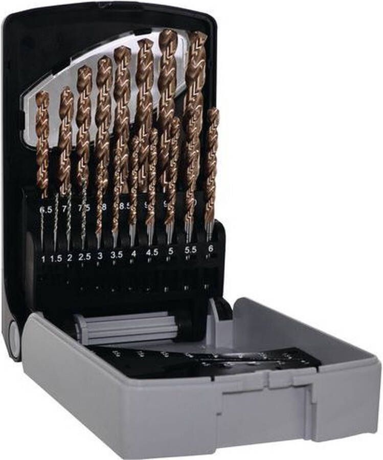 Tivoly Borenset HSS Blade 19-delig Boren set Boor set Metaalboor RVS